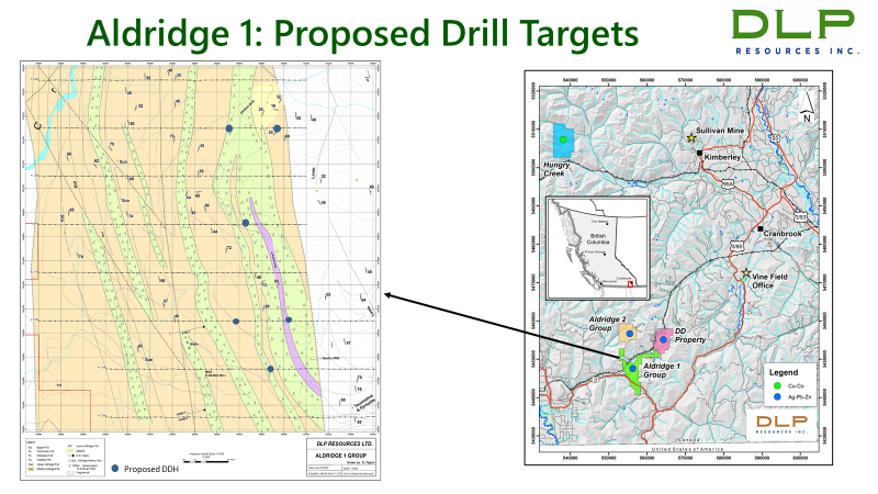 Aldridge 1: Proposed Drill Targets