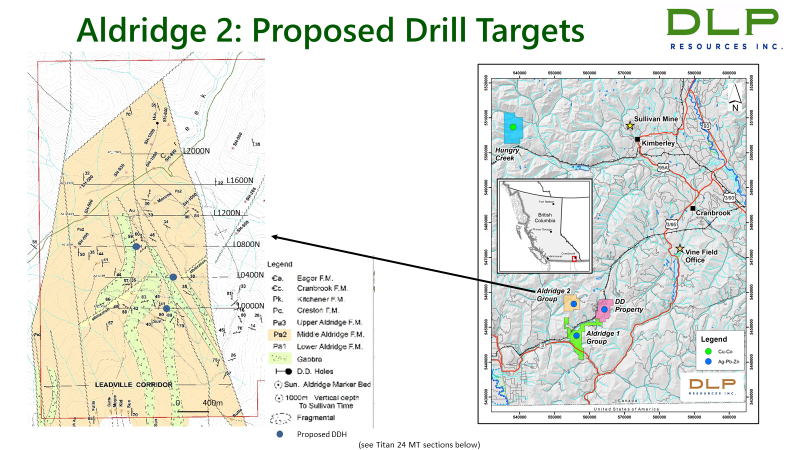 Aldridge 2: Proposed Drill Targets